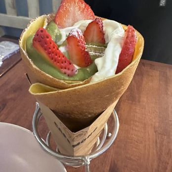 Sweet Mong - Strawberry matcha cheesecake crepe - Coffee & Tea Near Me - Las Vegas, Nevada Sweet Mong - Strawberry matcha cheesecake crepe - Coffee & Tea Near Me - Las Vegas, Nevada