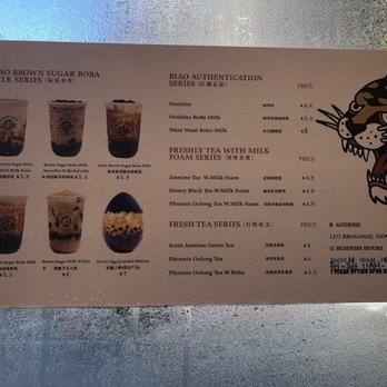 Biao Sugar - Menu - Bubble Tea Near Me - New York, New York Biao Sugar - Menu - Bubble Tea Near Me - New York, New York