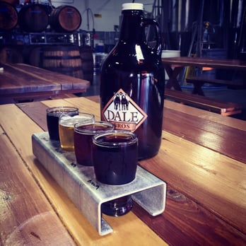 Last Name Brewing - I love to get a sampler to help me decide what to fill my growler with on the way out. - Breweries Near Me - Upland, California