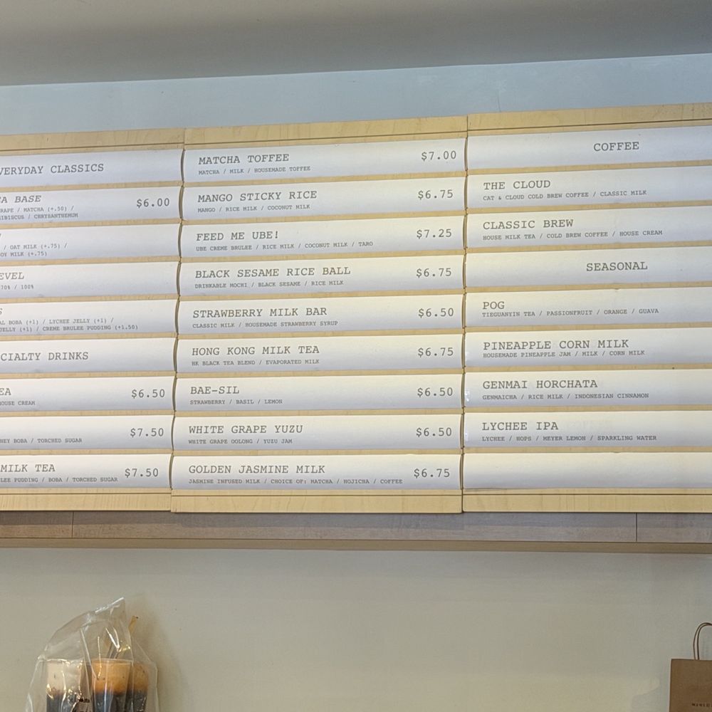 Urban Ritual - Menu (6/2026) - Bubble Tea Near Me - San Francisco, California Urban Ritual - Menu (6/2026) - Bubble Tea Near Me - San Francisco, California