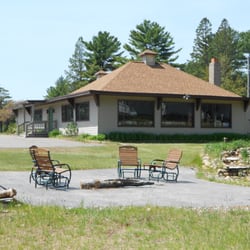 Club Denoyer - We have a firepit to enjoy on cool northwoods evenings with beautiful view of Watersmeet Lake which is on the Eagle River chain.
