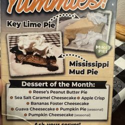 Willie's Seafood - Desserts.