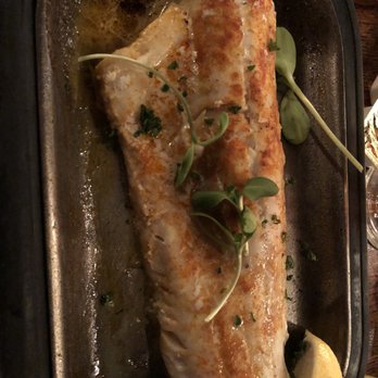 Log Cabin Steakhouse - Walleye, broiled. Pea sprouts are nice touch - Seafood Near Me - Galena, Illinois Log Cabin Steakhouse - Walleye, broiled. Pea sprouts are nice touch - Seafood Near Me - Galena, Illinois