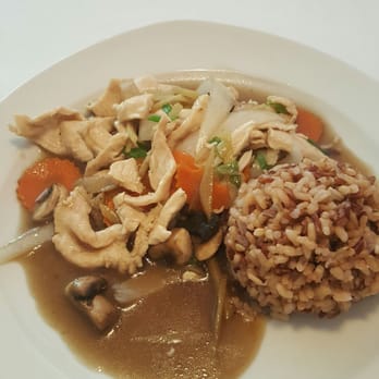 Sala Thai - This is my favorite ginger chicken with brown rice. It was prepared perfectly. - Thai Near Me - San Diego, California Sala Thai - This is my favorite ginger chicken with brown rice. It was prepared perfectly. - Thai Near Me - San Diego, California