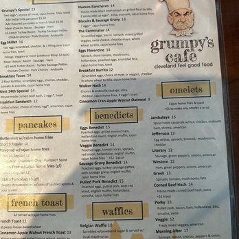 Grumpy's Cafe - Breakfast menu - Breakfast & Brunch Near Me - Cleveland, Ohio