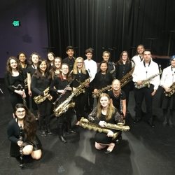 Live Music Center - LMC woodwinds backstage before a small ensembles show