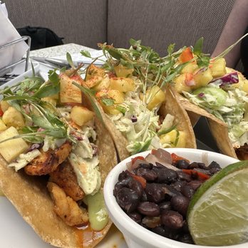 C Level - blackened fish tacos (3) - New American Near Me - San Diego, California