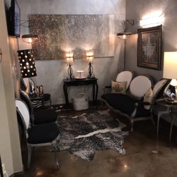 La Belle Salon and Boutique - Our super cute waiting area. Complimentary coffee, water, and sodas for all our guests.