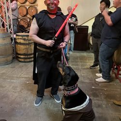 A Chorus Line Dancewear & Costumes - Lexi as a Jedi and Darth Maul