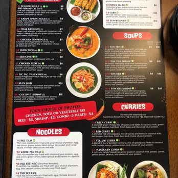 Tic Tac Thai - Menu - Thai Near Me - Spring, Texas