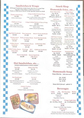Menu photo 2 The Snack Shop North Battleford, SK Menu photo 2 The Snack Shop North Battleford, SK