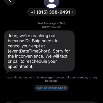 Injury Express - Text I received 33 minutes before my appointment. - Sports Medicine Near Me - Rockford, Illinois Injury Express - Text I received 33 minutes before my appointment. - Sports Medicine Near Me - Rockford, Illinois