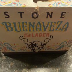 Benfield Wine & Spirits - Box from whet must be the back to future Delorean that traveled 2 years to the future to be sold fresh.