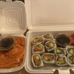Sake Sushi - Salmon Salad Ichiban Roll Salmon avocado roll