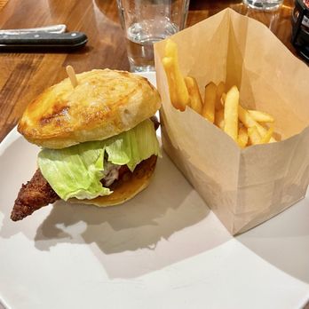 Sibling by Pushkin’s - Crispy chicken sandwich - New American Near Me - Sacramento, California Sibling by Pushkin’s - Crispy chicken sandwich - New American Near Me - Sacramento, California