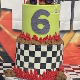 Monster Jam Two Layer Cake Monster Jam Two Layer Cake