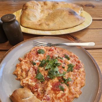 Tun Lahmajo - Egg omelet with fresh tomatoes, on site made bread.. - Armenian Near Me - Burbank, California Tun Lahmajo - Egg omelet with fresh tomatoes, on site made bread.. - Armenian Near Me - Burbank, California