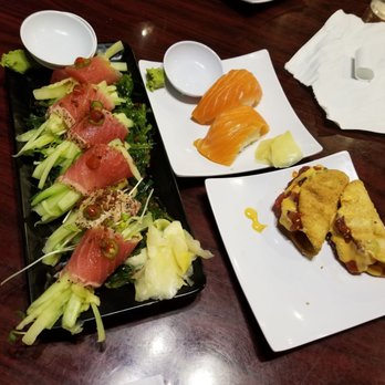 Sake Sushi Bar & Lounge - K-popper, salmon tacos, and salmon nigiri (so tasty) - Sushi Bars Near Me - Port Arthur, Texas