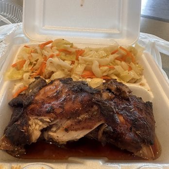 Wah Gwaan - 'Jerk' chicken with steamed cabbage - Caribbean Near Me - Norfolk, Virginia Wah Gwaan - 'Jerk' chicken with steamed cabbage - Caribbean Near Me - Norfolk, Virginia
