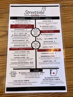 Menu photo 2 Streetside Creperie Conway, AR Menu photo 2 Streetside Creperie Conway, AR