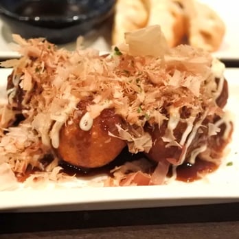 Ramen Isshin - Takoyaki (Deep fried battered octopus formed into balls topped with bonito flakes, takoyaki sauce & kupe mayo) - $4.8 - Ramen Near Me - Toronto, Ontario Ramen Isshin - Takoyaki (Deep fried battered octopus formed into balls topped with bonito flakes, takoyaki sauce & kupe mayo) - $4.8 - Ramen Near Me - Toronto, Ontario