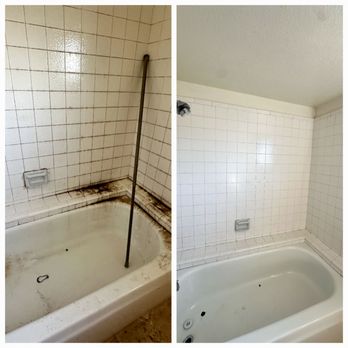Casa Azul Janitorial and Cleaning Services - This bathroom tub and tile in El Sobrante, CA went from dull to dazzling. Contact us for your own spotless results! - Home Cleaning Near Me - Berkeley, California Casa Azul Janitorial and Cleaning Services - This bathroom tub and tile in El Sobrante, CA went from dull to dazzling. Contact us for your own spotless results! - Home Cleaning Near Me - Berkeley, California