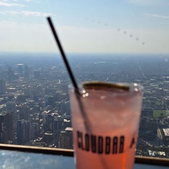CloudBar - 360 CHICAGO - Looking west with my drink. Can't remember the name but it was the vodka drink that came with the ticket. - Bars Near Me - Chicago, Illinois CloudBar - 360 CHICAGO - Looking west with my drink. Can't remember the name but it was the vodka drink that came with the ticket. - Bars Near Me - Chicago, Illinois