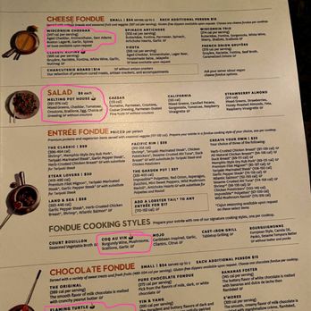 The Melting Pot - The items we got on the menu - Fondue Near Me - Tampa, Florida The Melting Pot - The items we got on the menu - Fondue Near Me - Tampa, Florida