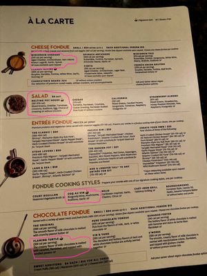 Menu photo 7 The Melting Pot Tampa, FL Menu photo 7 The Melting Pot Tampa, FL