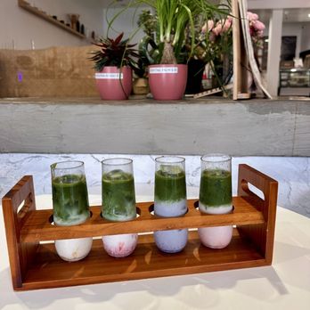 Vivot Craft Cafe - fruit Matcha flight - Bubble Tea Near Me - Fullerton, California Vivot Craft Cafe - fruit Matcha flight - Bubble Tea Near Me - Fullerton, California
