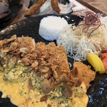 Katsuya - Pork Katsu with spicy carbonara sauce - Japanese Near Me - Toronto, Ontario Katsuya - Pork Katsu with spicy carbonara sauce - Japanese Near Me - Toronto, Ontario