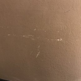 Walls damaged