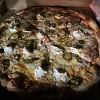 Lentini's - Four cheese pizza with jalapenos - Pizza Near Me - Daleville, Virginia Lentini's - Four cheese pizza with jalapenos - Pizza Near Me - Daleville, Virginia