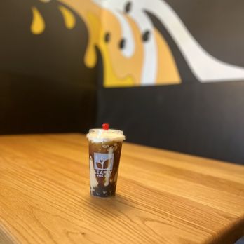 Leafly Boba Bar - Black Sugar Jasmine Milk Tea - Coffee & Tea Near Me - Birmingham, Alabama