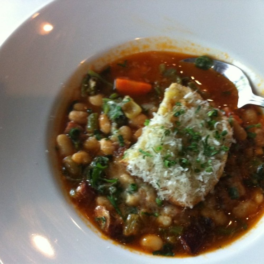 Sovana Bistro - White Bean and Bacon Soup Spring 2011 - Mediterranean Near Me - East Marlborough, Pennsylvania Sovana Bistro - White Bean and Bacon Soup Spring 2011 - Mediterranean Near Me - East Marlborough, Pennsylvania