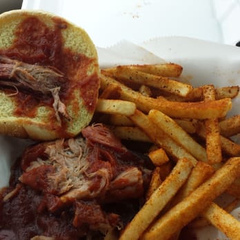 Pappy Bob's BBQ - Pulled pork with spicy sauce, side of Cajun fries - Caterers Near Me - Eyria, Ohio