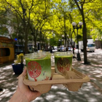 Taz Matcha - Stranger matcha(chasi blend) w whole milk and Ice matcha latte Chiran Harvest w oat milk. - Cafes Near Me - Seattle, Washington Taz Matcha - Stranger matcha(chasi blend) w whole milk and Ice matcha latte Chiran Harvest w oat milk. - Cafes Near Me - Seattle, Washington