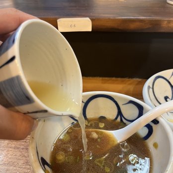 Shugetsu - Chicken Broth and Dipping Sauce - Ramen Near Me - San Mateo, California Shugetsu - Chicken Broth and Dipping Sauce - Ramen Near Me - San Mateo, California