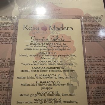 Rosa Madera - Menu - Mexican Near Me - Sacramento, California Rosa Madera - Menu - Mexican Near Me - Sacramento, California