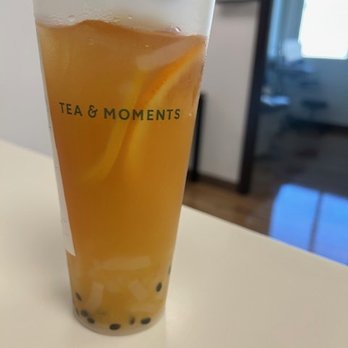 Jam Jam Tea Lab - DRANGON FRUIT SEED,MANGO BITS, JASMINE TEA,ORANGE AND LIIME SLICE - Coffee & Tea Near Me - Burbank, California
