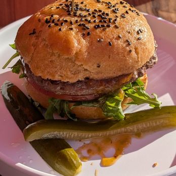 GOODONYA Organic Eatery - Elk burger on GF bun - Coffee & Tea Near Me - Encinitas, California GOODONYA Organic Eatery - Elk burger on GF bun - Coffee & Tea Near Me - Encinitas, California