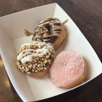 Donut Distillery - Reese's, Rocky road, and strawberry lemonade donuts - Donuts Near Me - Nashville, Tennessee