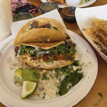 Tacos La Jefa - Got Horchata corn or elotes with 2 beef taco's - Tacos Near Me - East St. Louis, Illinois Tacos La Jefa - Got Horchata corn or elotes with 2 beef taco's - Tacos Near Me - East St. Louis, Illinois