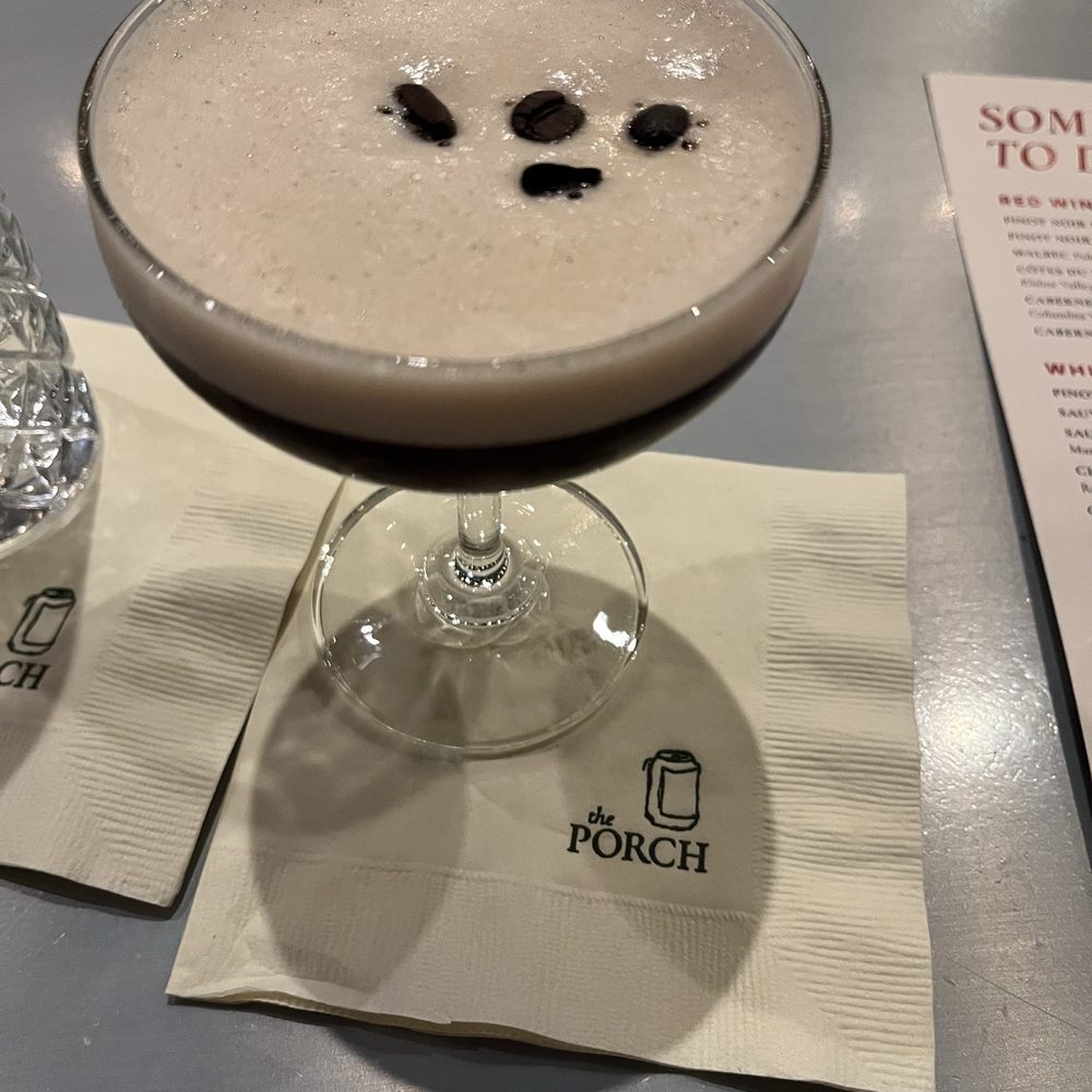 The Porch - Espresso Martini - Southern Near Me - Dallas, Texas The Porch - Espresso Martini - Southern Near Me - Dallas, Texas