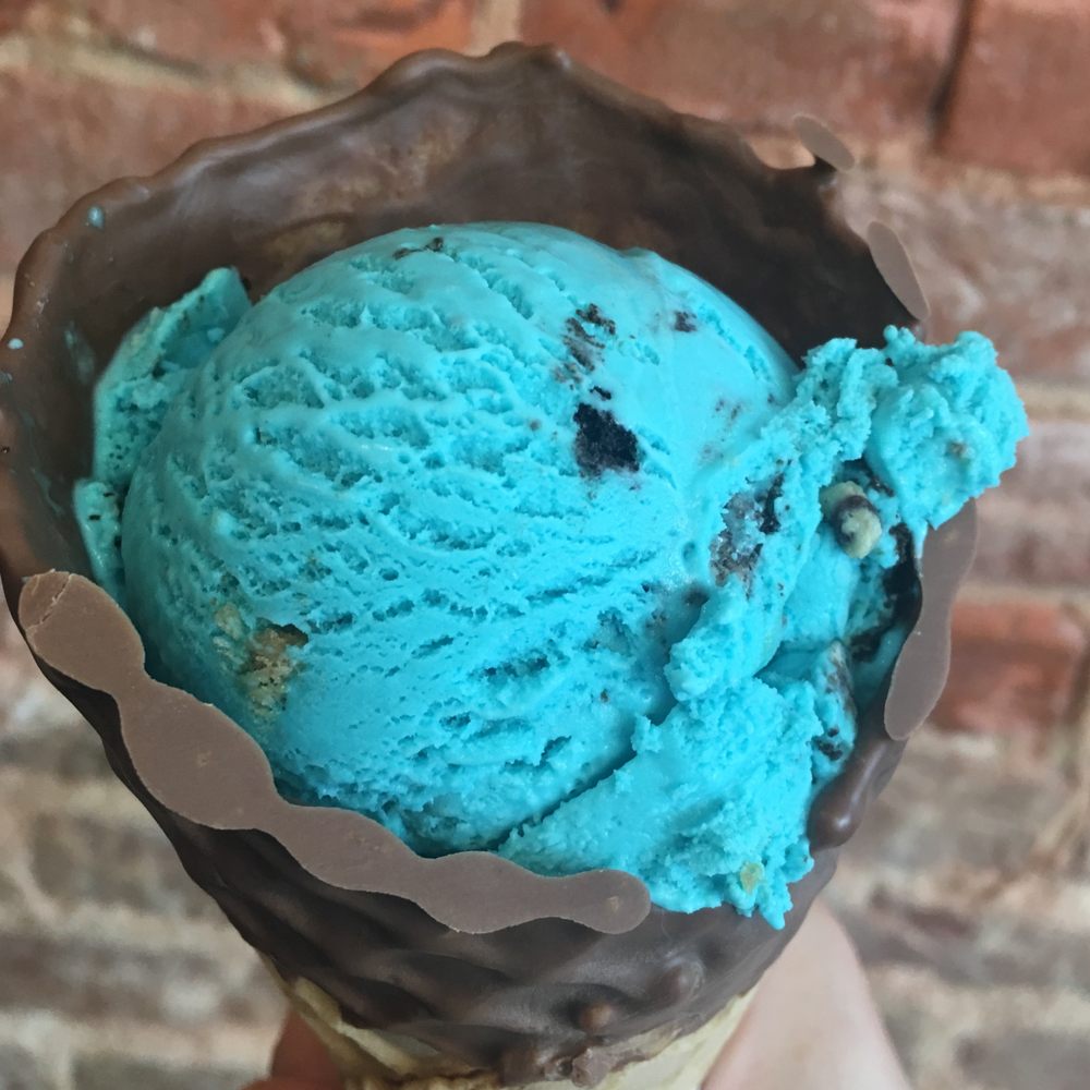 Bmore Licks - Cookie Monster on the waffle cone - Ice Cream & Frozen Yogurt Near Me - Baltimore, Maryland Bmore Licks - Cookie Monster on the waffle cone - Ice Cream & Frozen Yogurt Near Me - Baltimore, Maryland