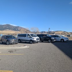 Old Faithful and Friends - Yellowstone shuttle fleet