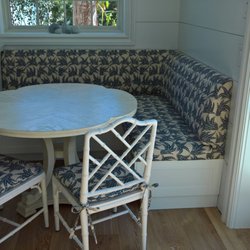Naples Custom Designs and Upholstery - Naples Custom Designs & Upholstery Custom Built Banquette and custom seat pads