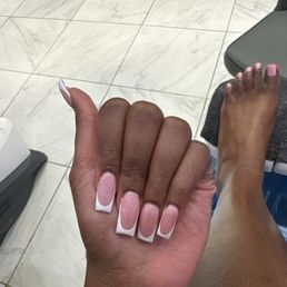 Polygel set & gel pedicure. Polygel set & gel pedicure.