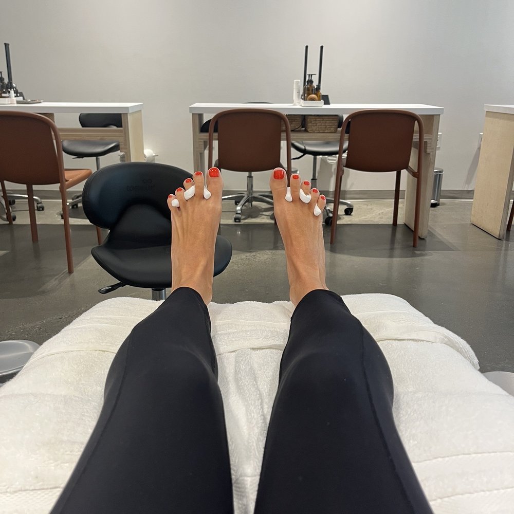 Keen - Pedicure with red hot chili dazzle dry - Nail Salons Near Me - Arlington, Virginia Keen - Pedicure with red hot chili dazzle dry - Nail Salons Near Me - Arlington, Virginia