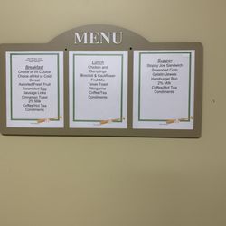 Adira Nursing and Rehab - Sample of meal offerings for the patients